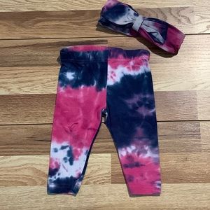 Kids Blue Beri pants n headband